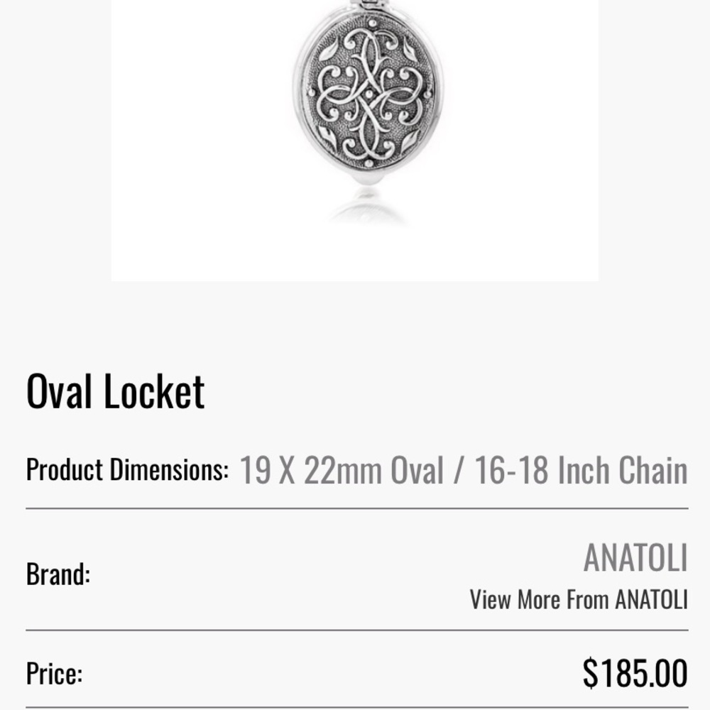 anatoli brand jewelry necklace locket